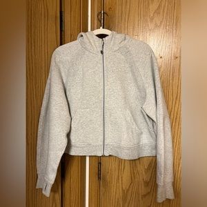 Lululemon Oversized Full-Zip Hoodie Heathered Core Ultra Light Gray M/L